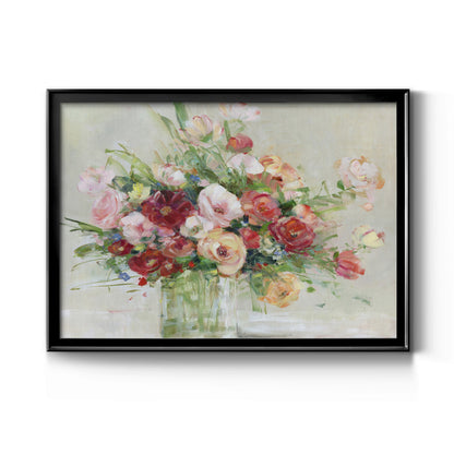 Just Peachy - Modern Framed Canvas Print