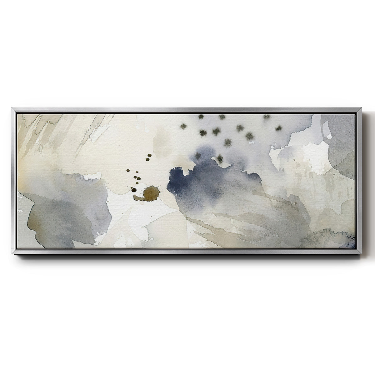 Dried Bergamot in Mist II - Floater Framed Canvas Print