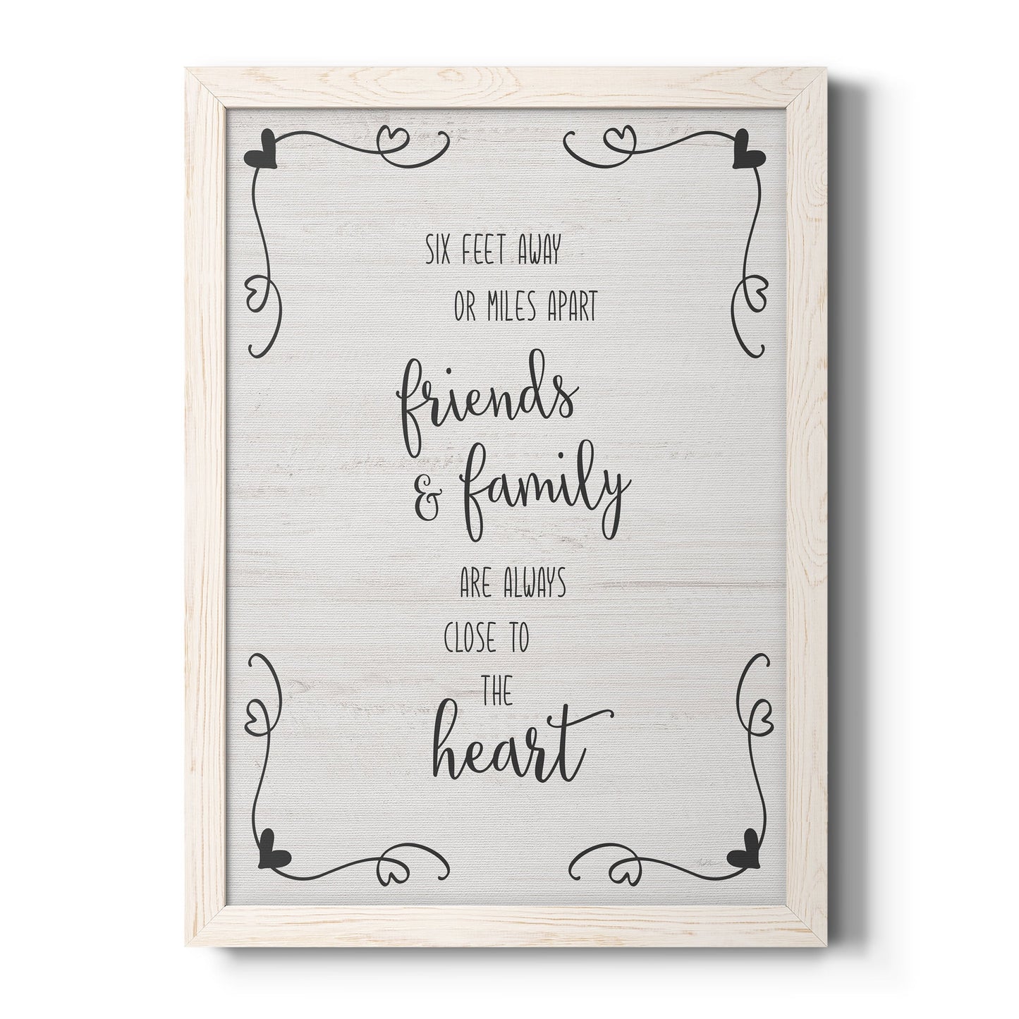 Six Feet - Barnwood Framed Canvas Print