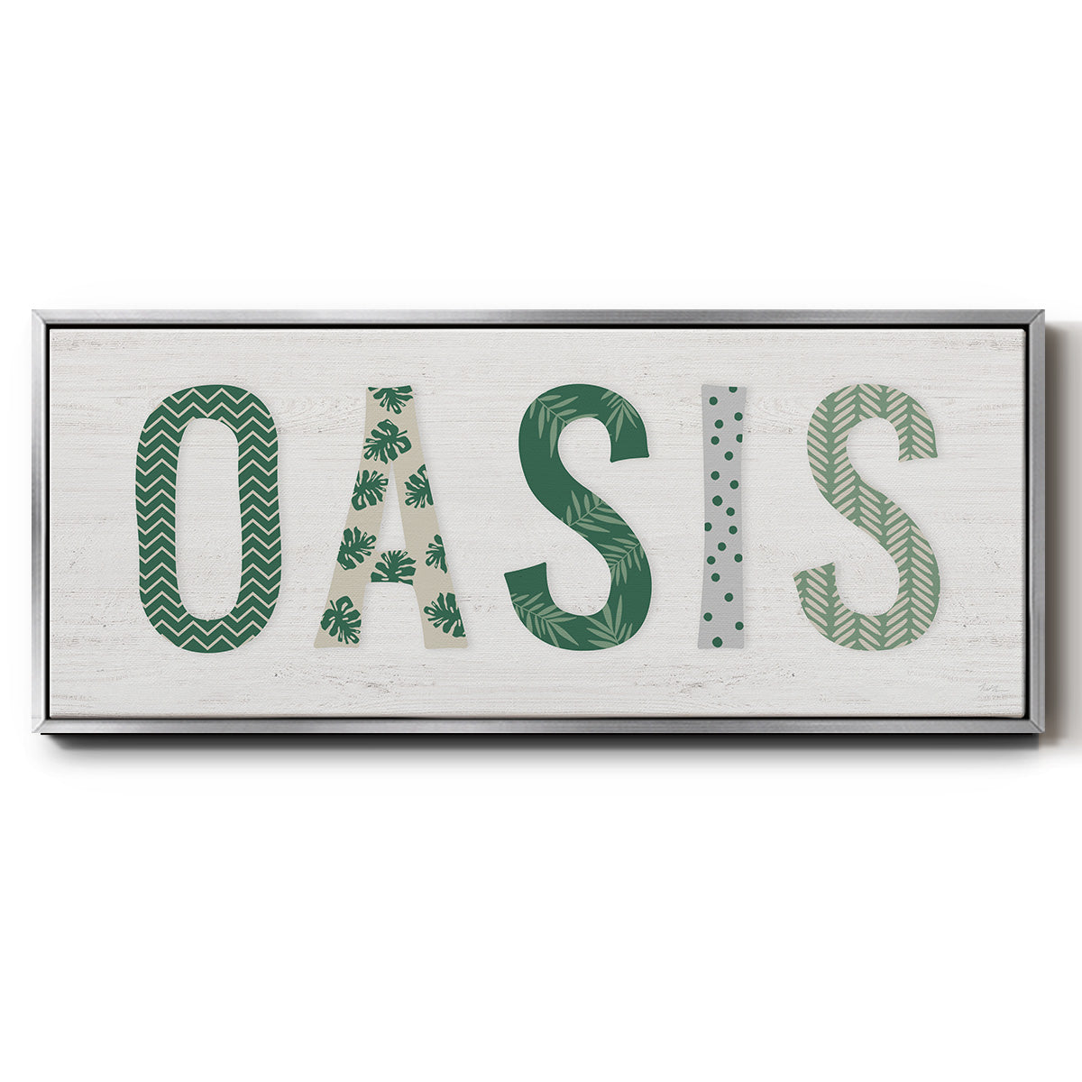 Oasis Cabana - Floater Framed Canvas Print