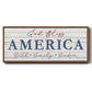 God Bless America - Floater Framed Canvas Print