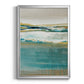 Aqua Quartz V2 - Modern Framed Canvas Print