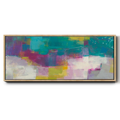 Loop I - Floater Framed Canvas Print