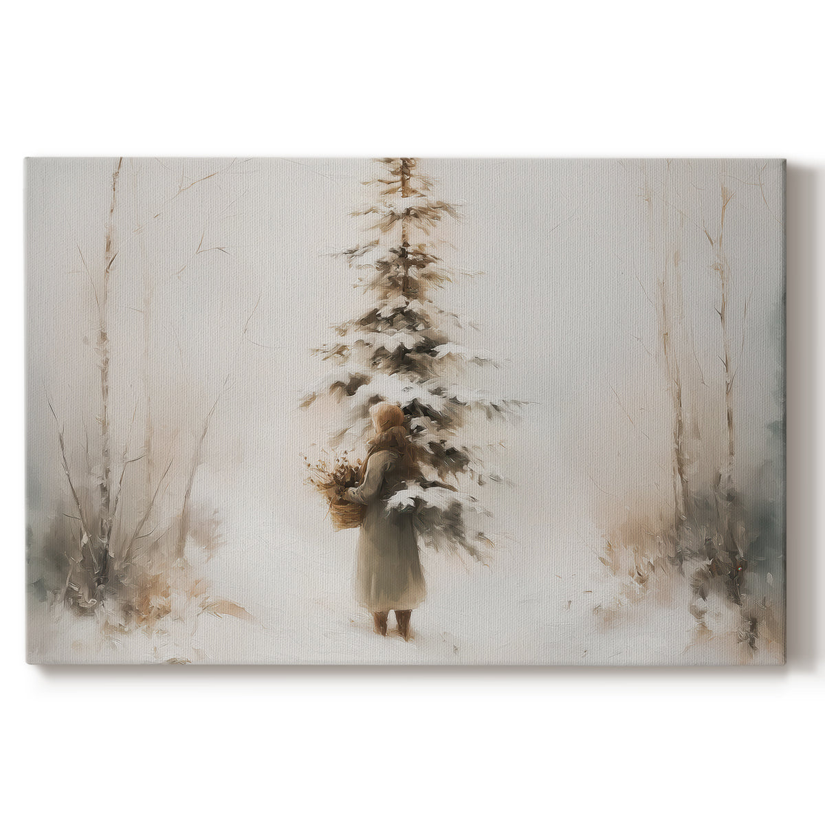 Frostlit Star Lane - Canvas Art Print
