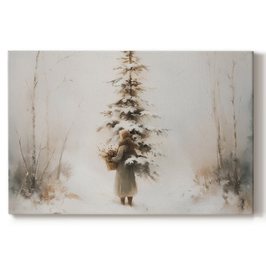 Frostlit Star Lane - Canvas Art Print