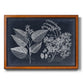 Foliage on Navy III Premium Framed Canvas- Ready to Hang