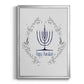 Happy Hanukkah II - Modern Framed Canvas Print