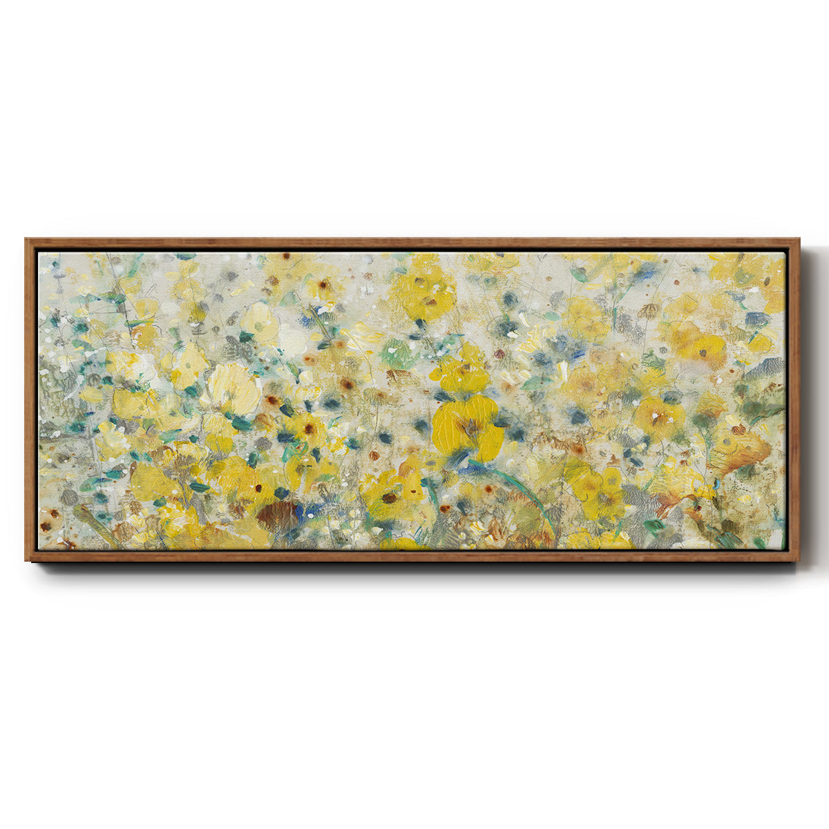Cheerful Garden II - Floater Framed Canvas Print