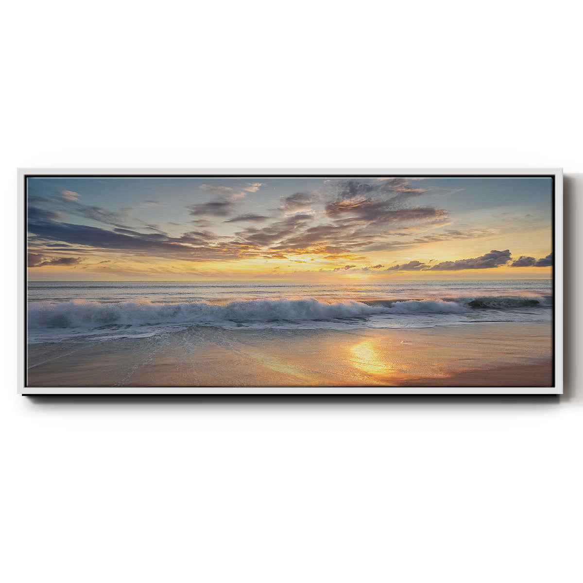 Azio Island - Floater Framed Canvas Print