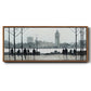 Morning London - Floater Framed Canvas Print