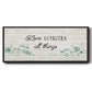 Floral Love - Floater Framed Canvas Print
