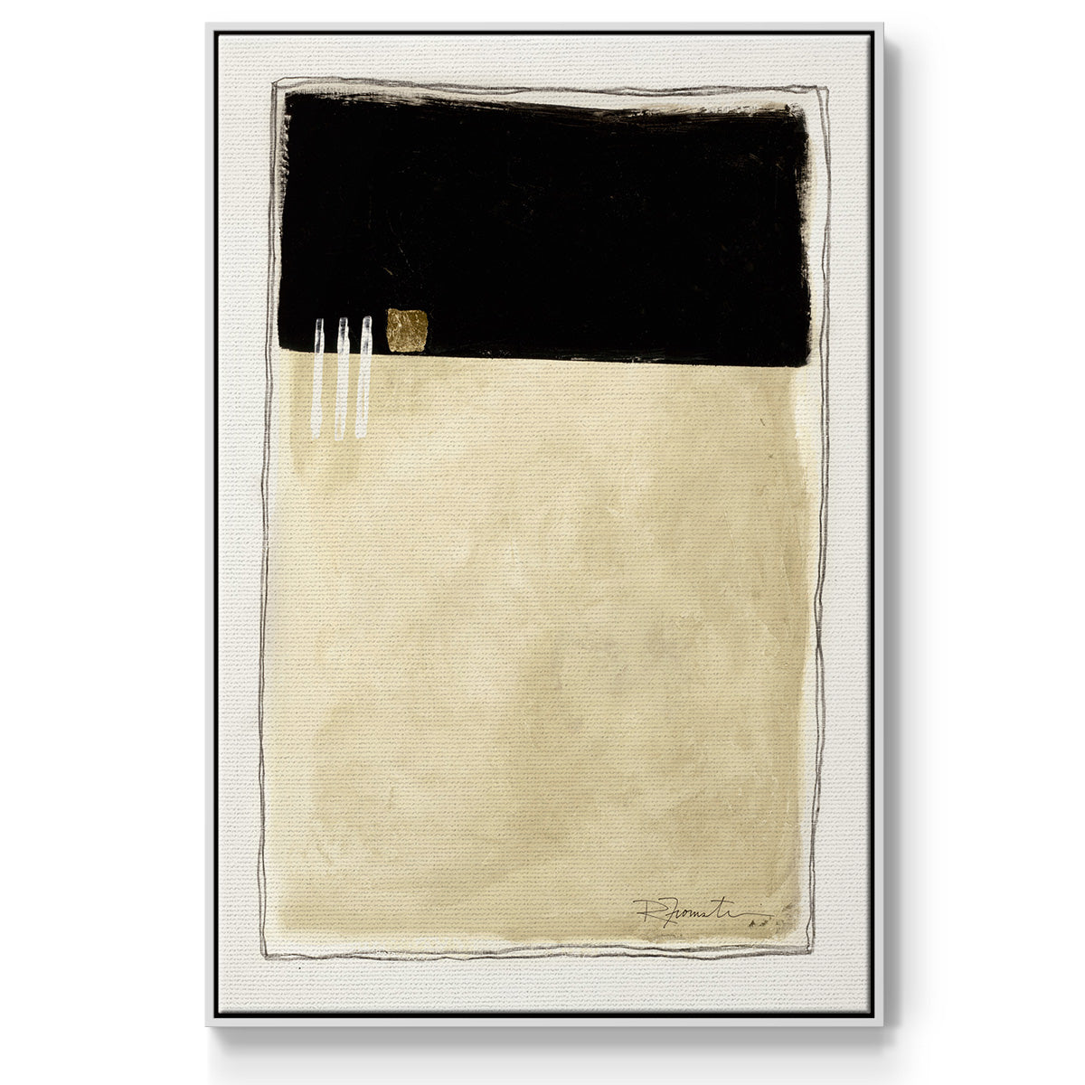 Inner Musing II - Floater Framed Canvas Print