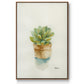 Succulent II - Framed Premium Gallery Wrapped Canvas L Frame - Ready to Hang