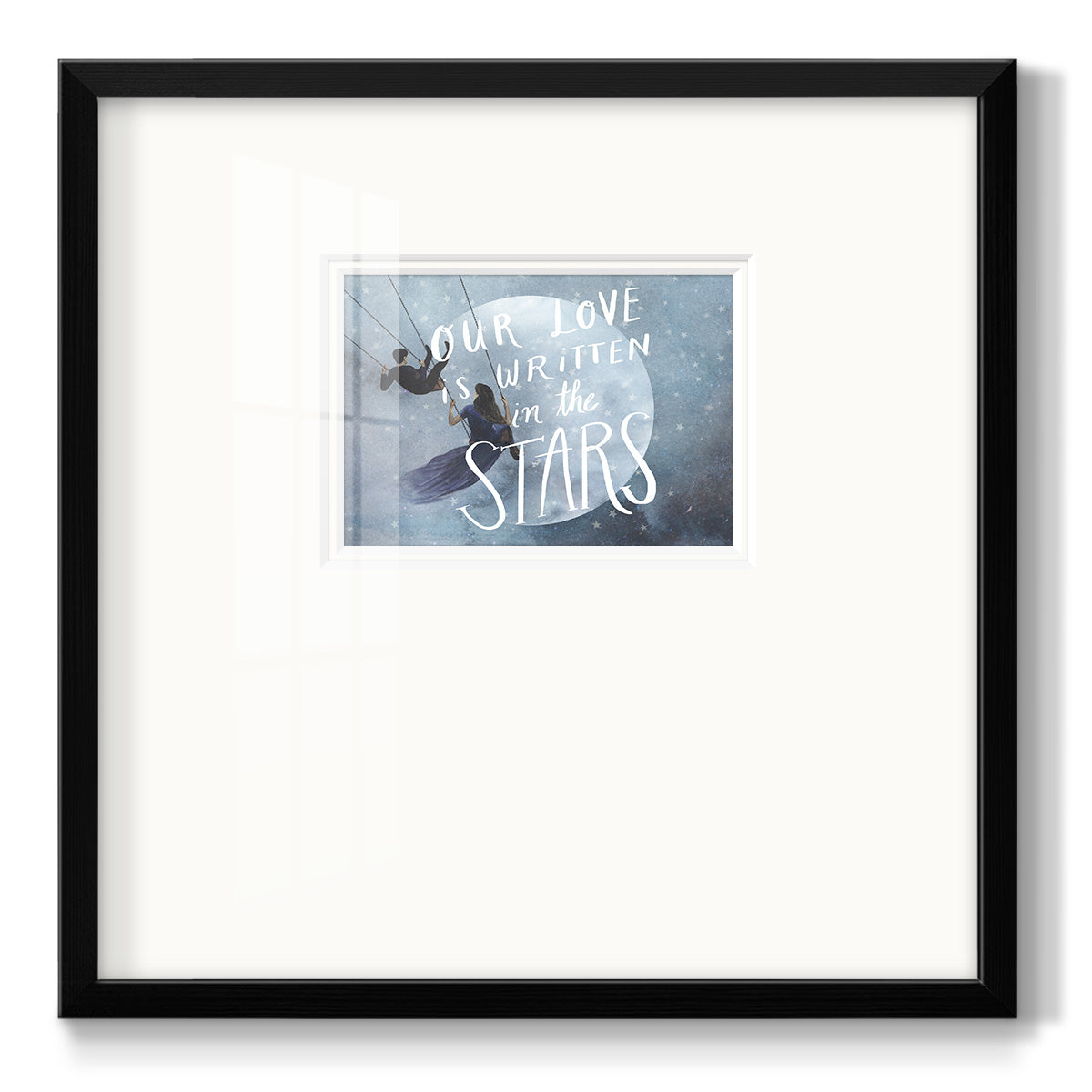 Celestial Love Collection A Premium Framed Print Double Matboard