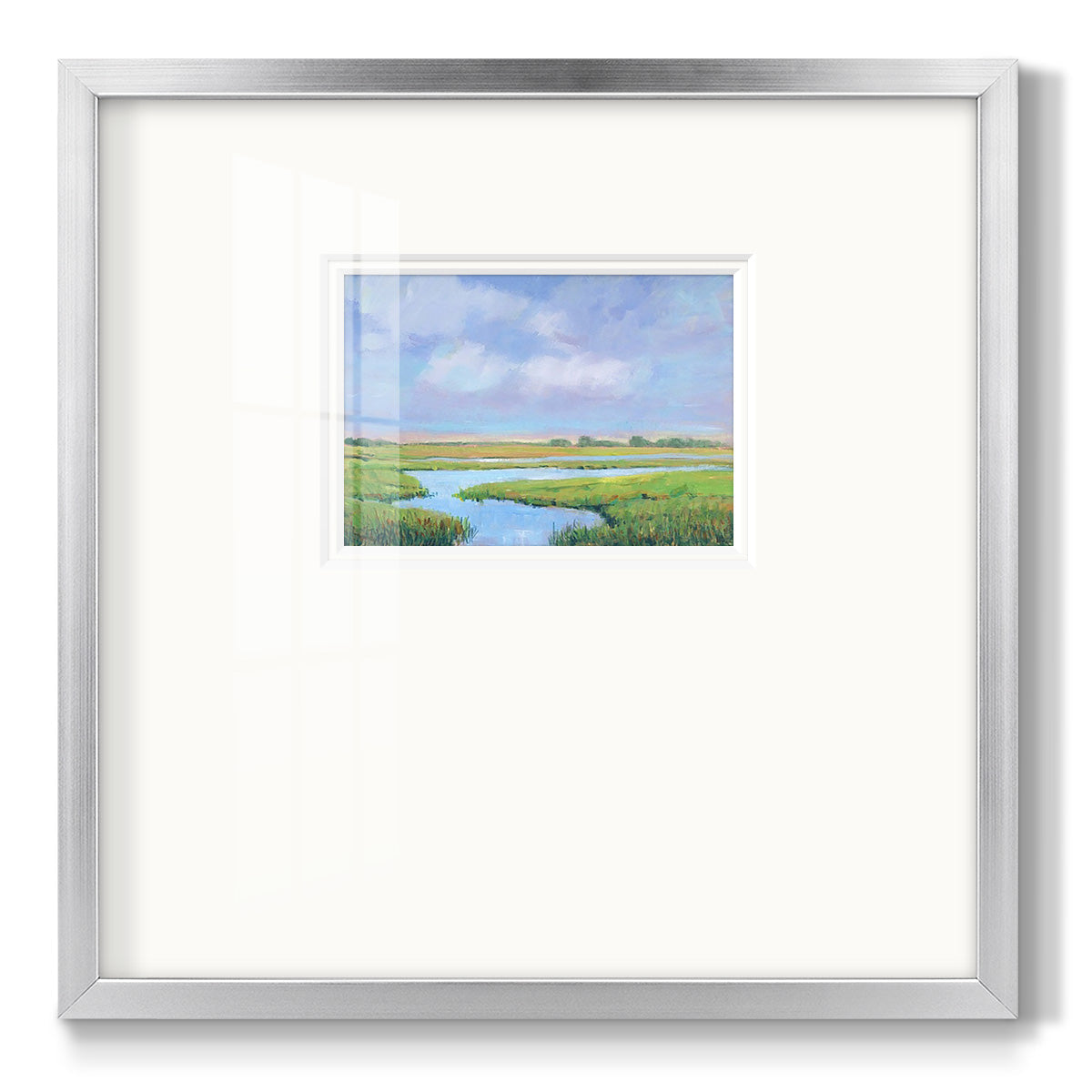 Summer Marsh II - Double Matboard Framed Print