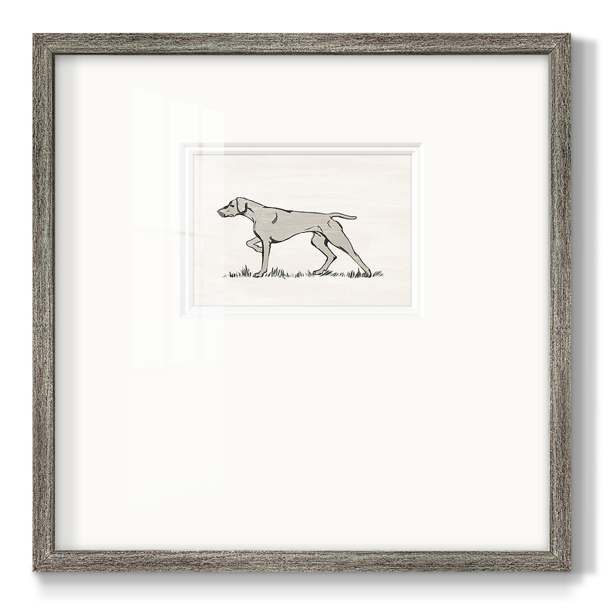 Neutral Pointer II Premium Framed Print Double Matboard