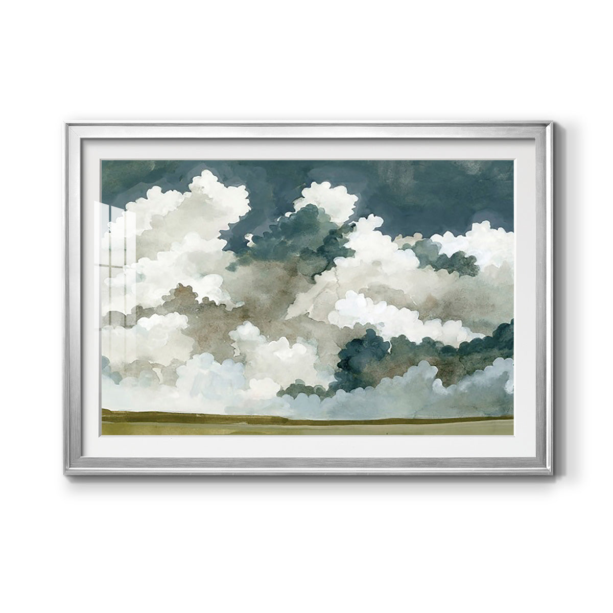 Vast Neutral Sky III - Modern Framed Art Print