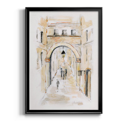 Venice Market Day I - Modern Framed Canvas Print