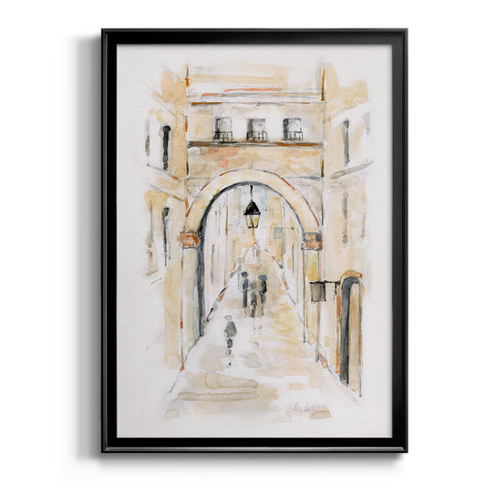 Venice Market Day I - Modern Framed Canvas Print