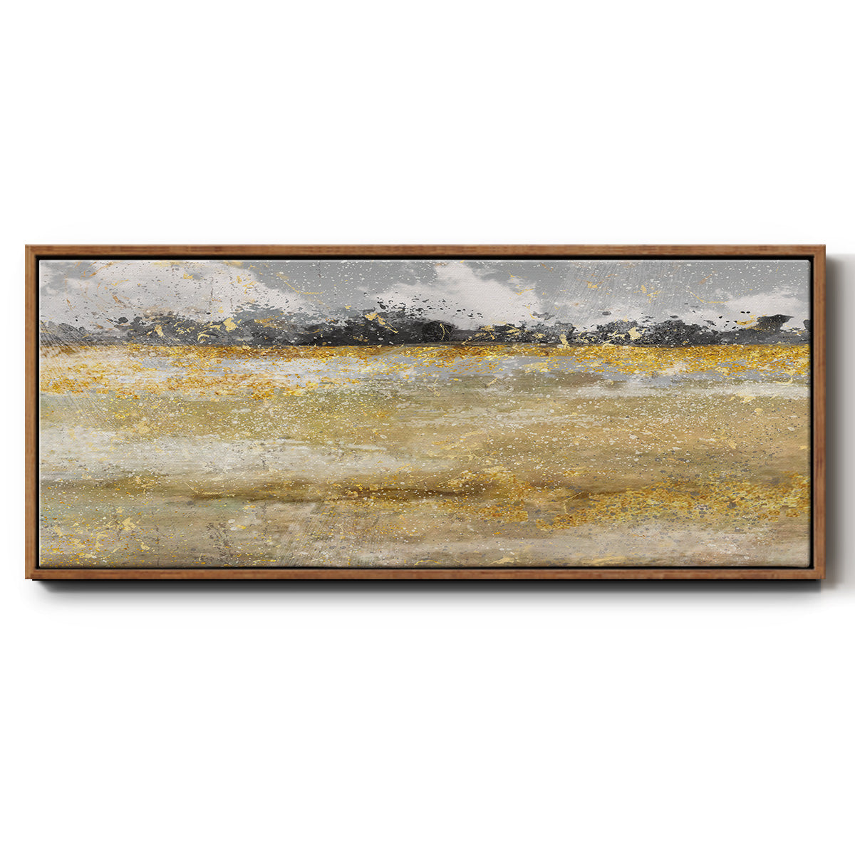 Meadow Shimmer I - Floater Framed Canvas Print