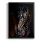 Sunlit Horses I - Modern Framed Canvas Print