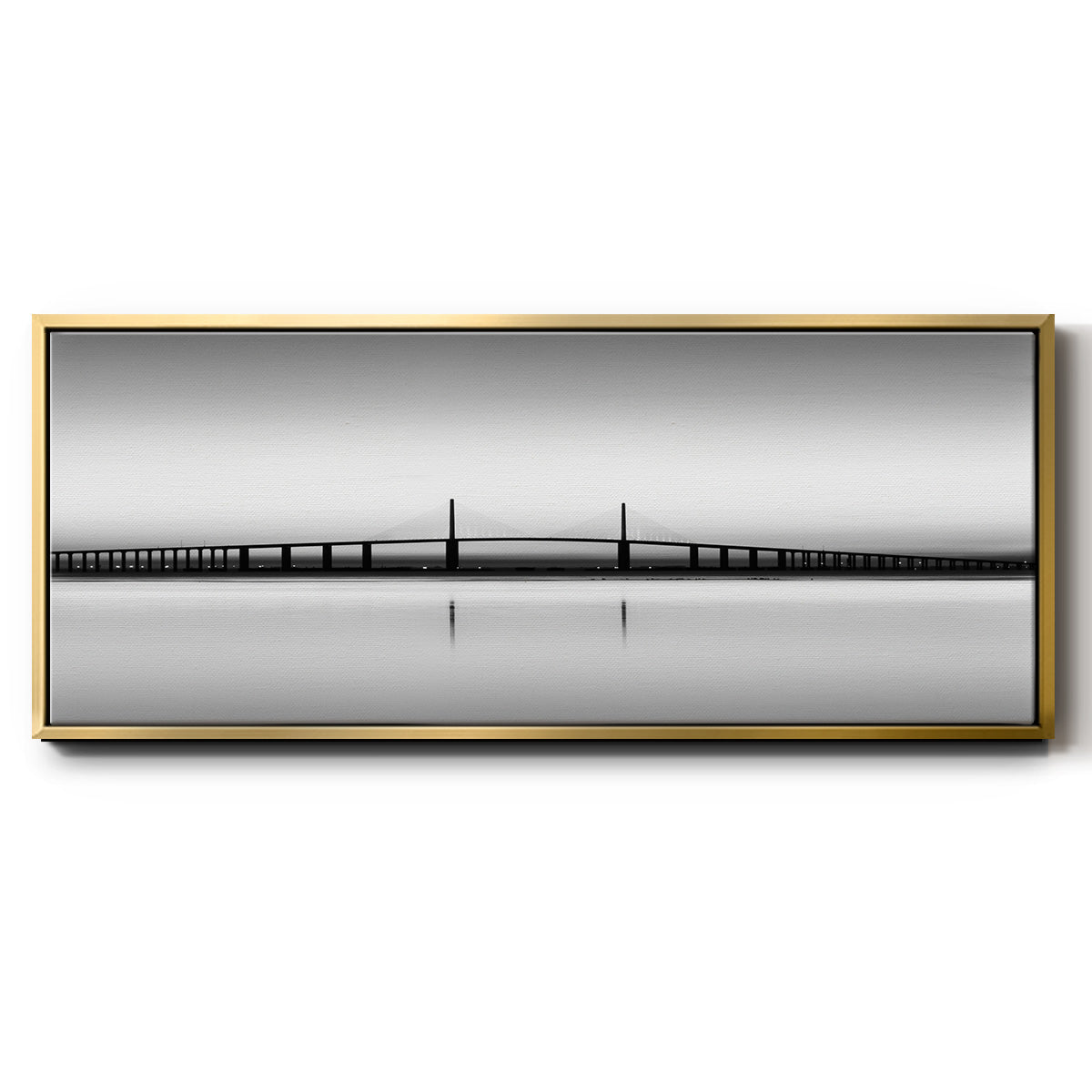 Sunshine Skyway - Floater Framed Canvas Print