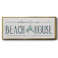Our Beach House - Floater Framed Canvas Print