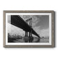 Manhattan Bridge - Barnwood Framed Art Print