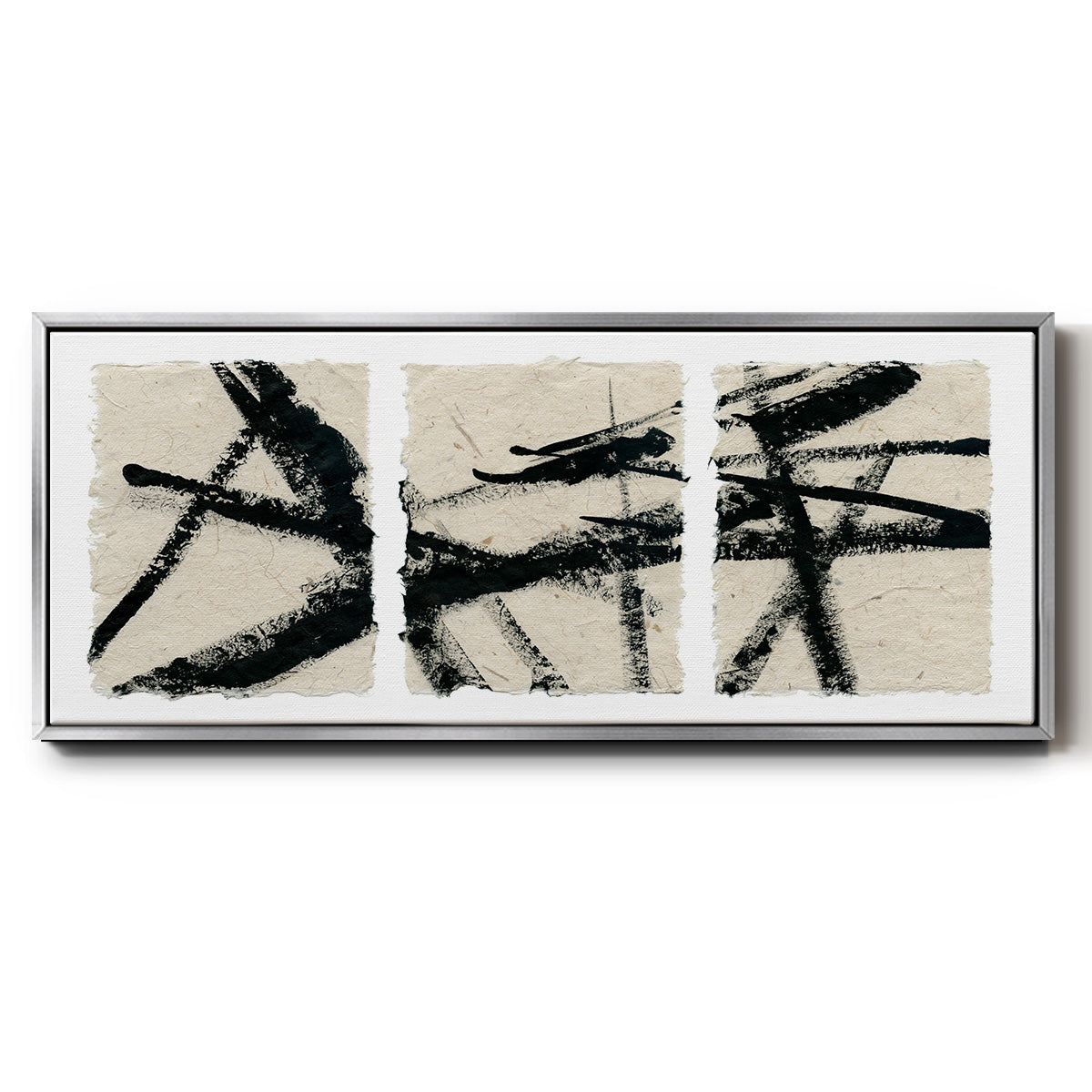 Got Our Lines Crossed - Floater Framed Canvas Print