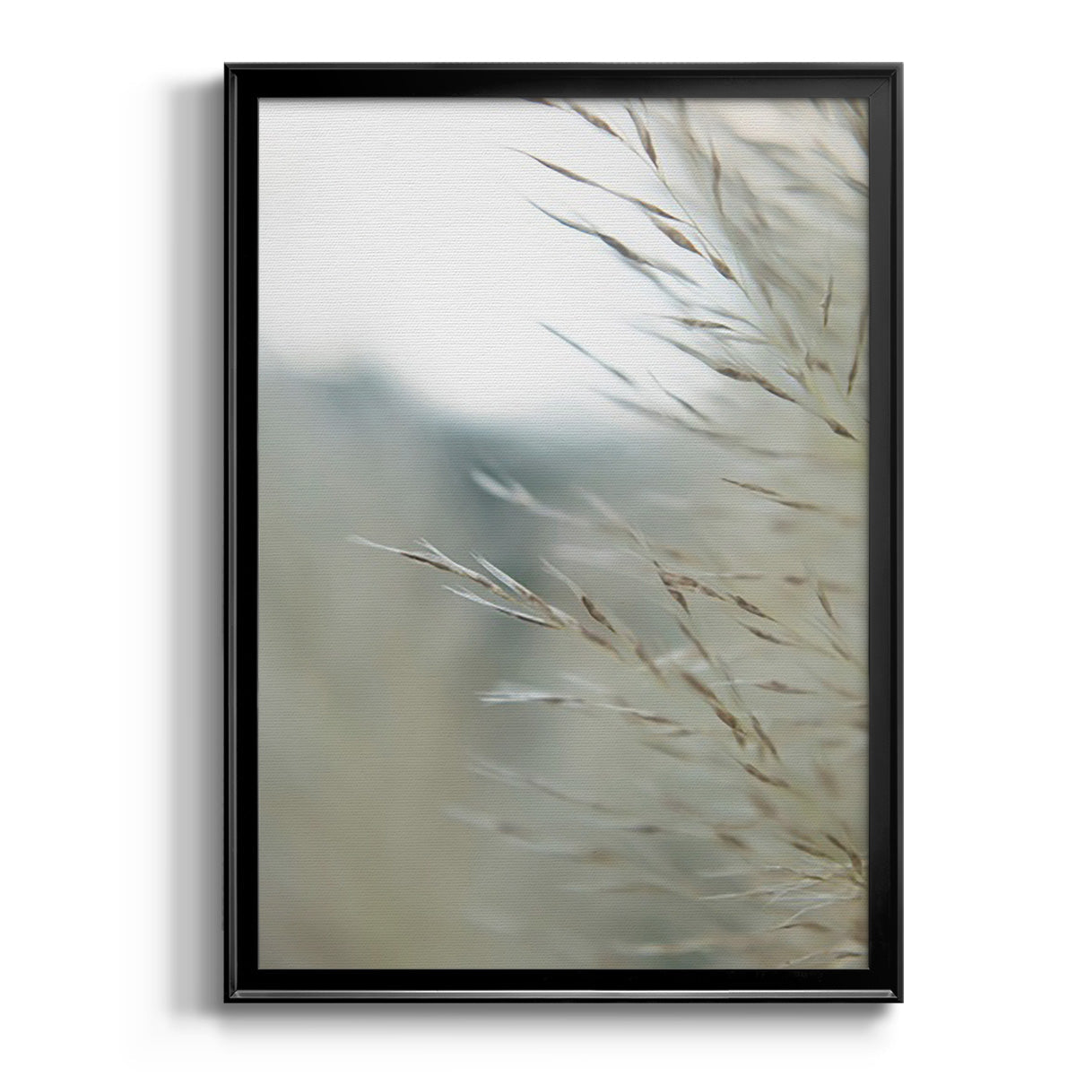 Subtle Grasses III - Modern Framed Canvas Print