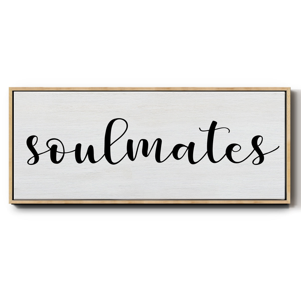 Soulmates - Floater Framed Canvas Print