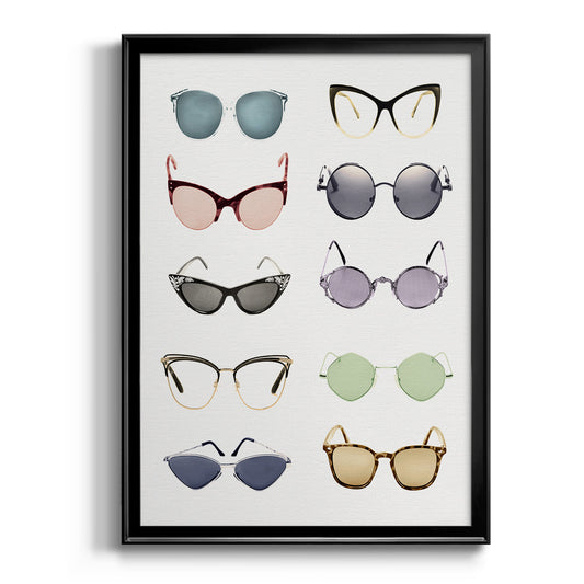 Vintage Glasses I - Modern Framed Canvas Print