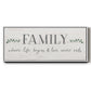 Love Never Ends - Floater Framed Canvas Print