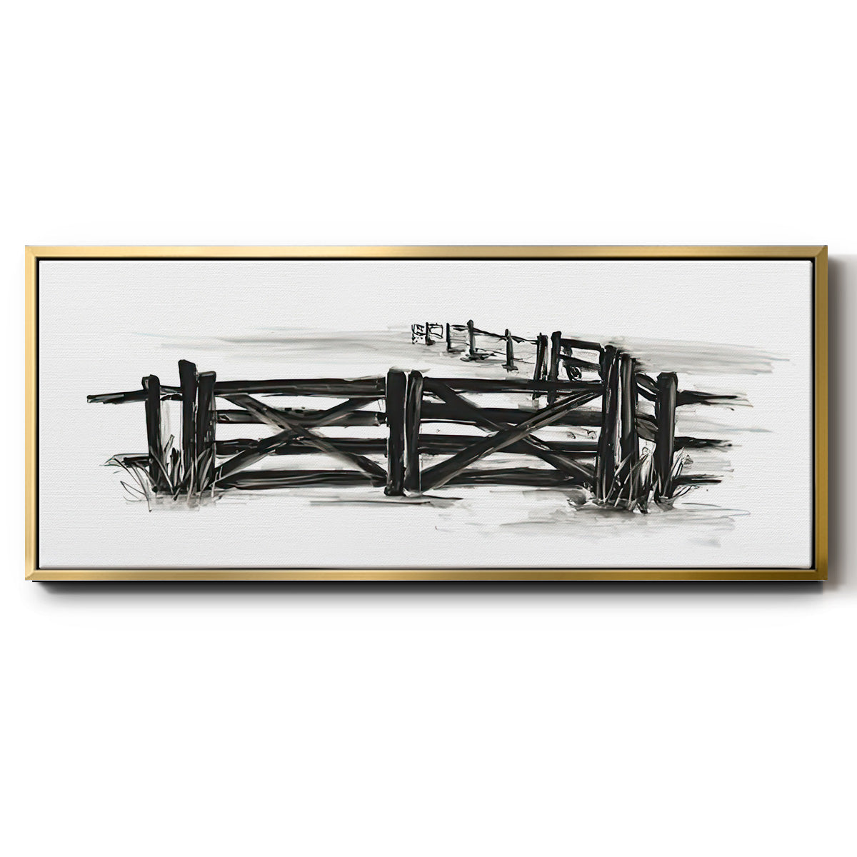 European Farm Collection XII - Floater Framed Canvas Print