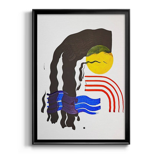 Shifting I - Modern Framed Canvas Print