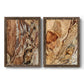 Tree Texture Triptych I - Premium Framed Canvas 2 Piece Set - Ready to Hang