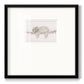 Floral Sloth - Double Matboard Framed Print