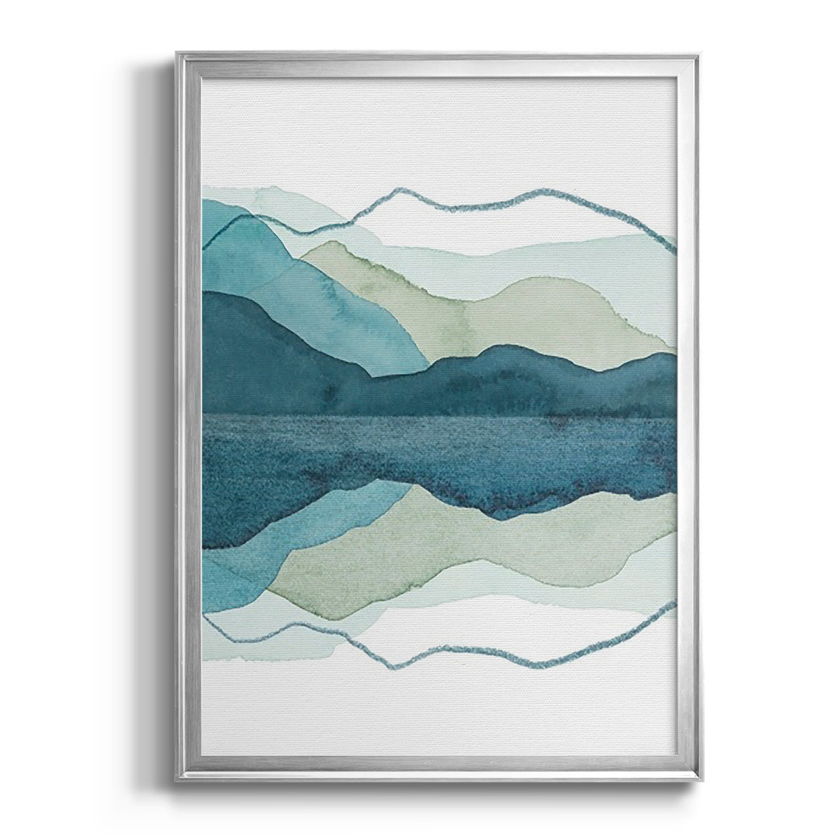 Icicle Range I - Modern Framed Canvas Print