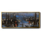 The Port of Le Havre, Night Effect, 1873 - Floater Framed Canvas Print