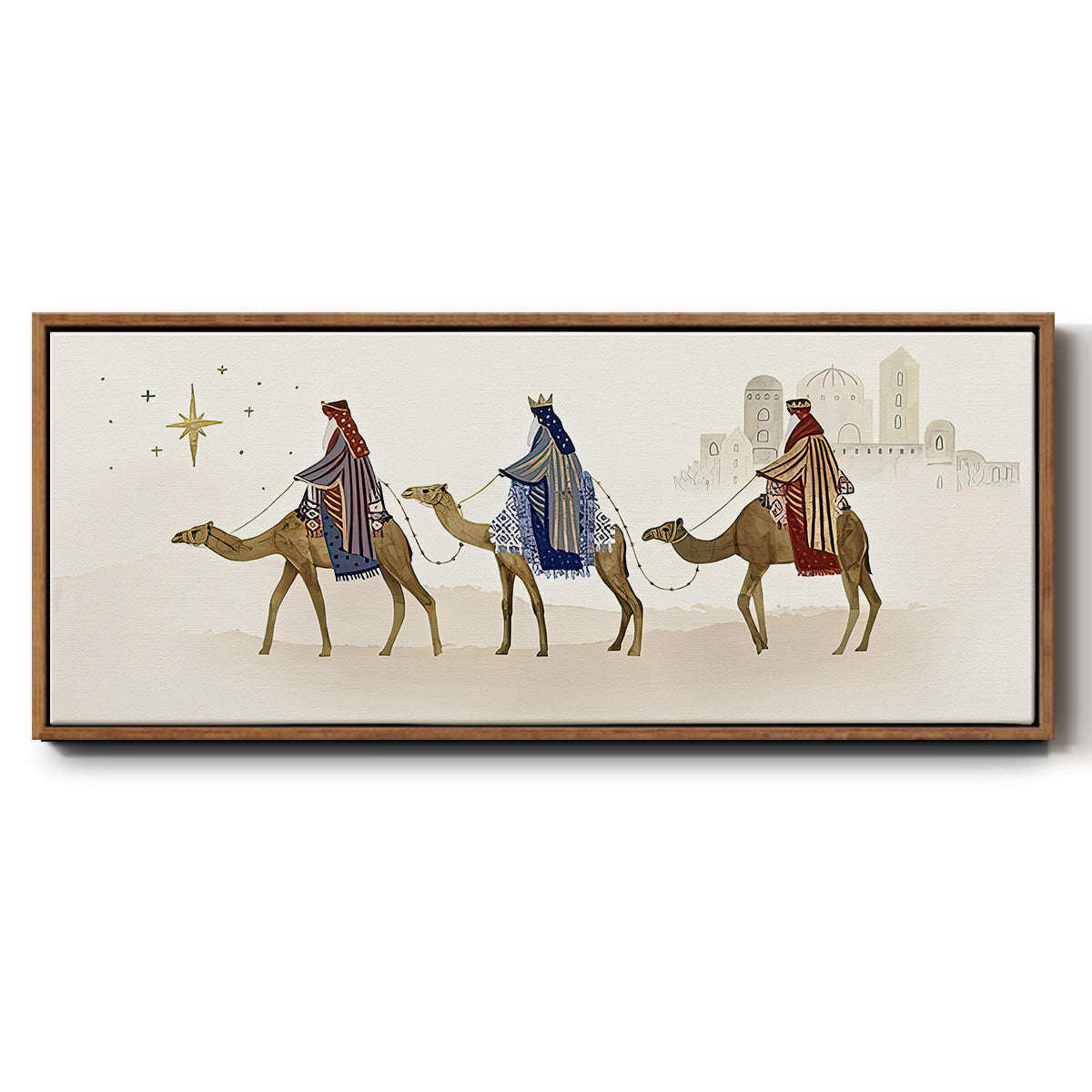 Away in a Manger Collection D - Floater Framed Canvas Print