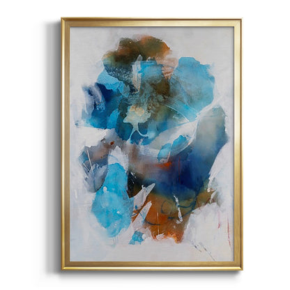 Misty Blue II - Modern Framed Canvas Print