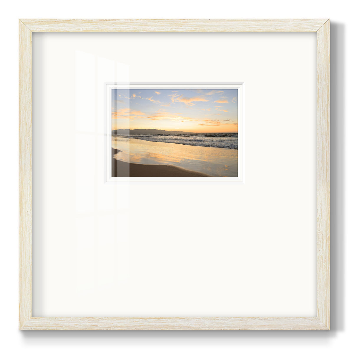 Peaceful Shore Premium Framed Print Double Matboard