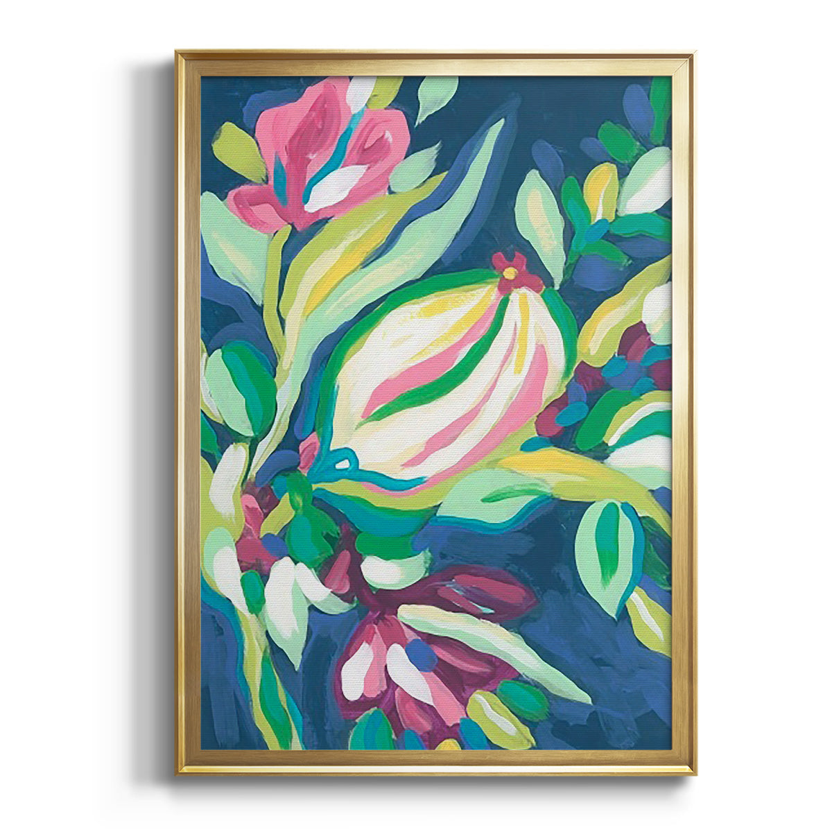 Blue Tropics III - Modern Framed Canvas Print