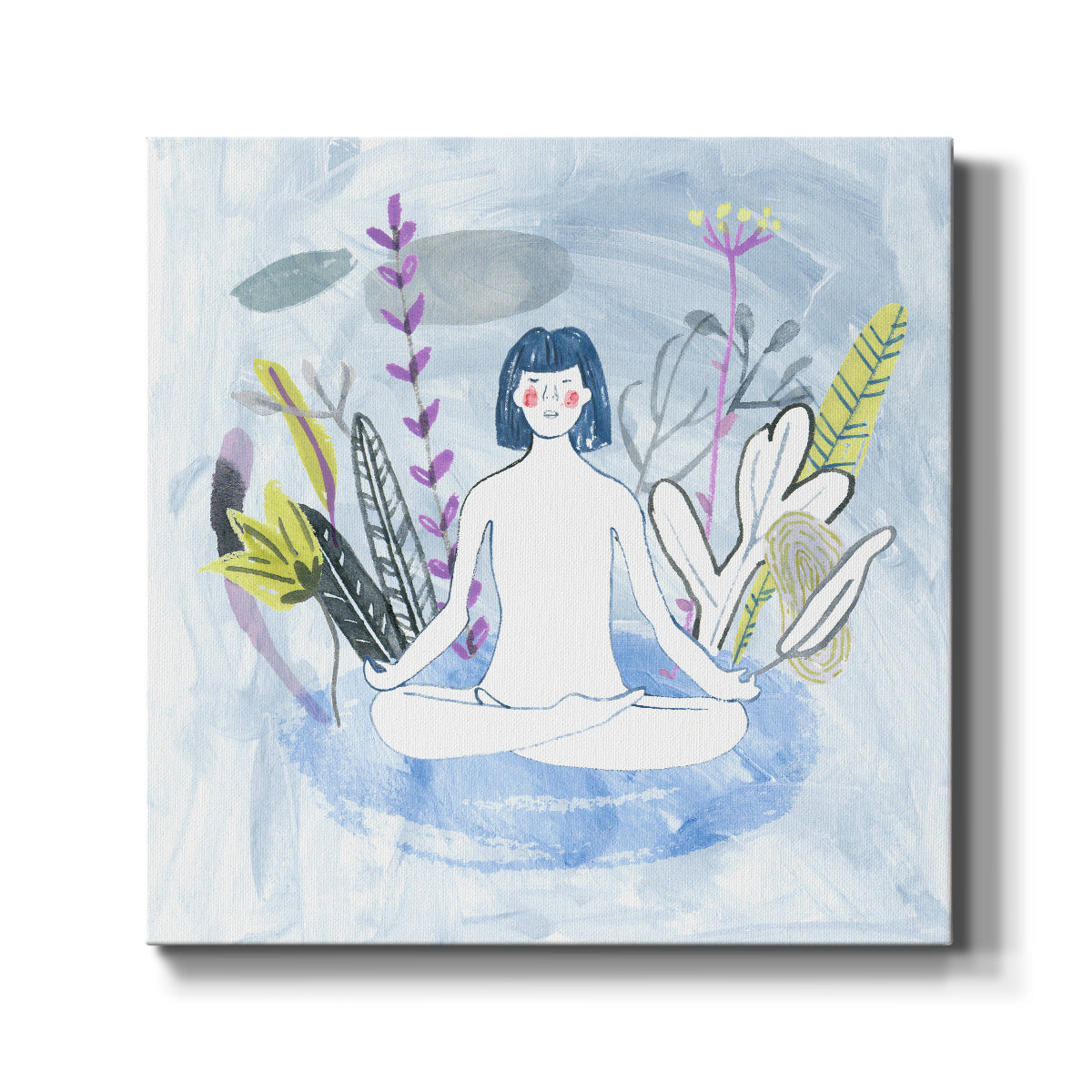 Meditation Garden Yoga III - Canvas Art Print