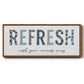 Refresh - Floater Framed Canvas Print