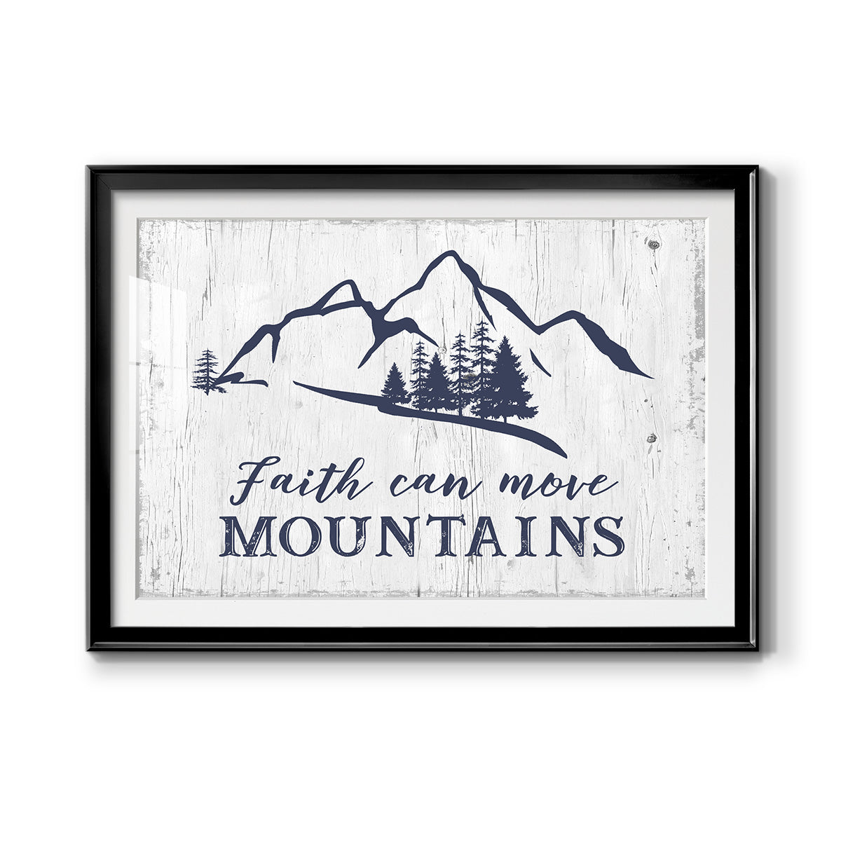 Move Mountains - Modern Framed Art Print