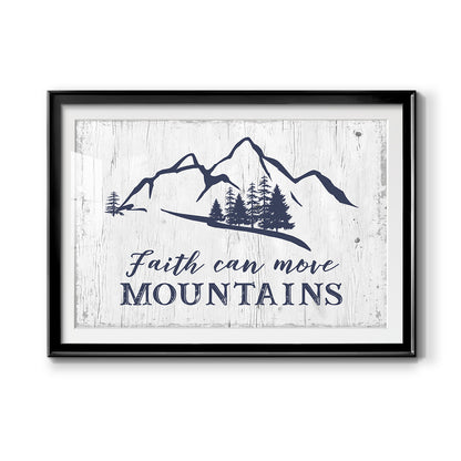 Move Mountains - Modern Framed Art Print