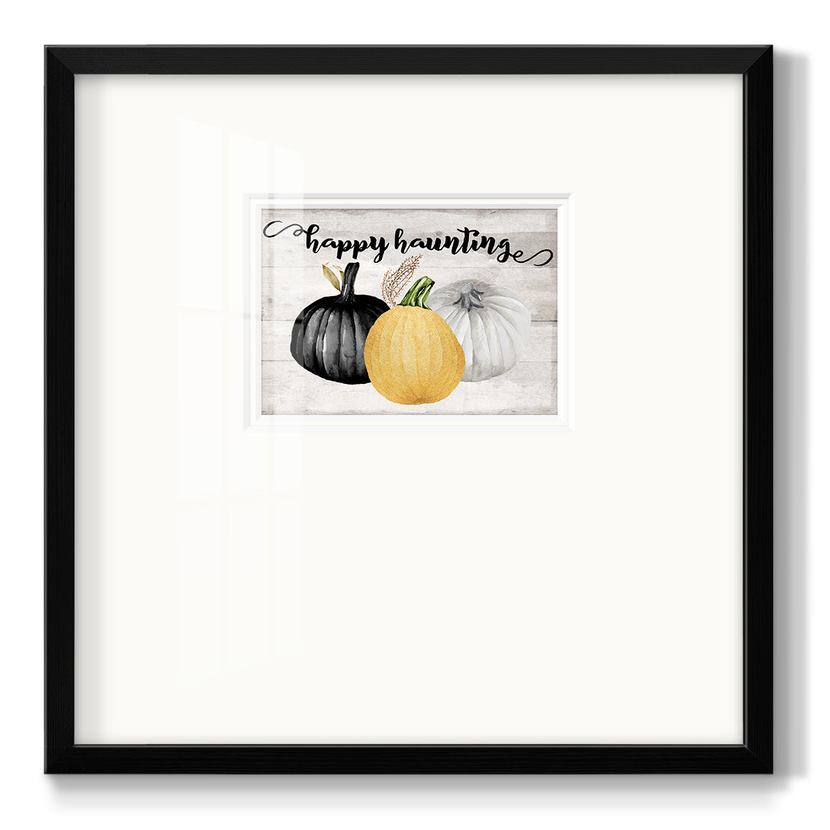 Happy Haunting - Double Matboard Framed Print