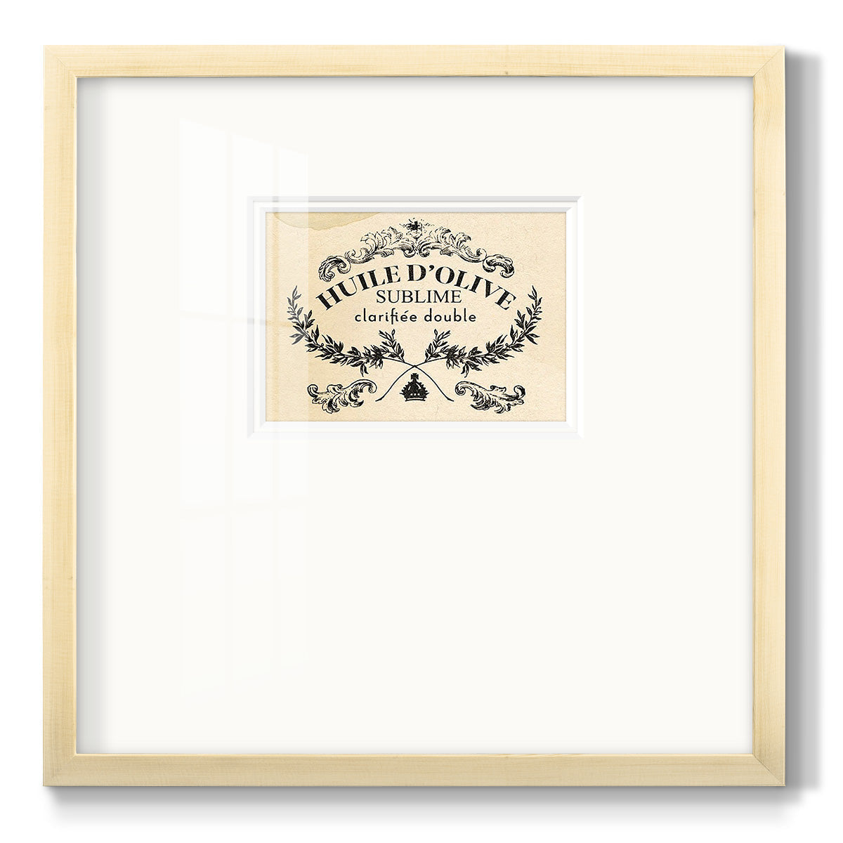 Antique French Label IV - Double Matboard Framed Print