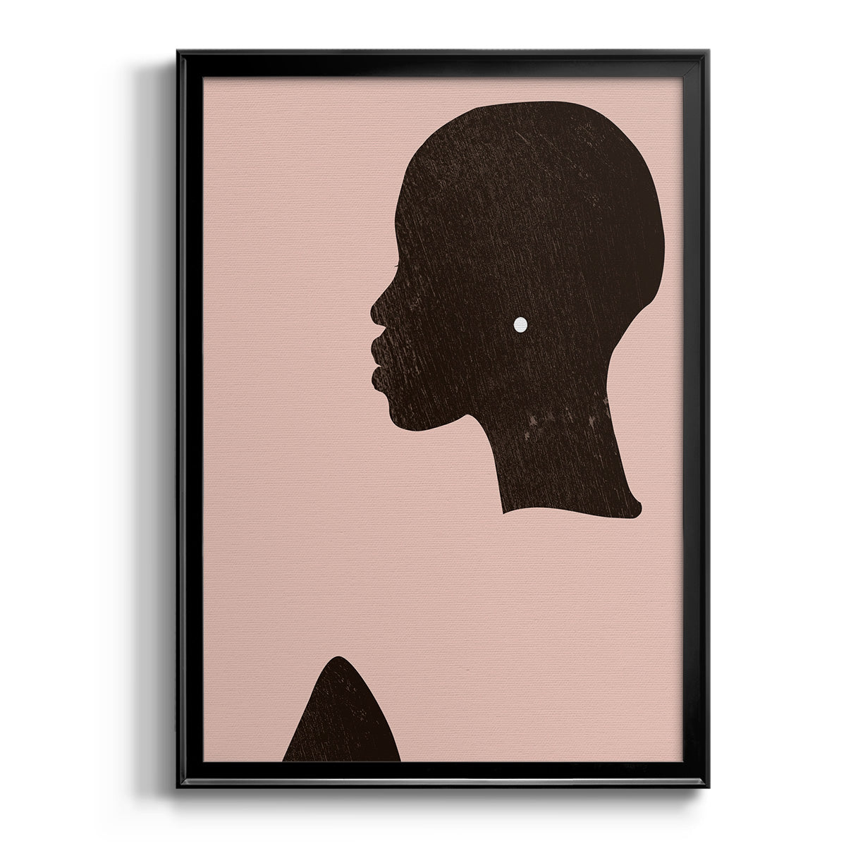 Pink Silhouette I - Modern Framed Canvas Print